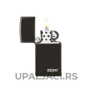 Cena na Akciji Upaljači Zippo Slim® High Polish Black+Zippo Logo