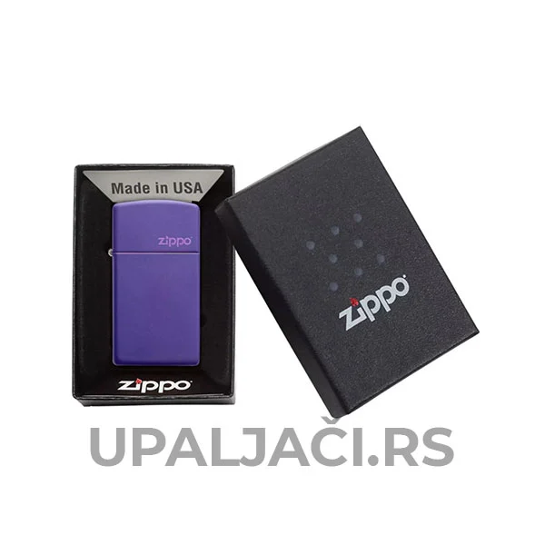 Zippo Slim Purple Matte+Zippo Logo 3 Kupovina Upaljač Zippo Slim® Purple Matte+Zippo Logo cena