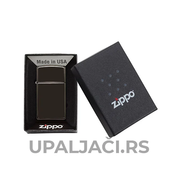 Zippo Slim High Polish Black 3 Besplatna dosta u Srbiji za Upaljači Zippo Slim® High Polish Black
