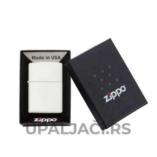 Zippo Upaljač Mat Bele Boje