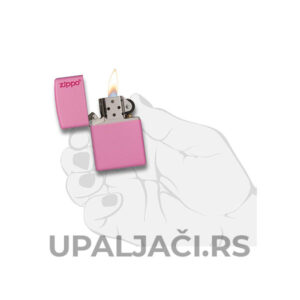 Najlepsi Zippo Upaljač Classic Pink Matte+Zippo Logo