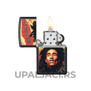 Upaljači Zippo Crni Mat-Bob Marley Nov sa Cenom