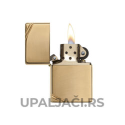 Prodaja Zippo Upaljači Original High Polish Brass Vintage sa Kosim Crtama