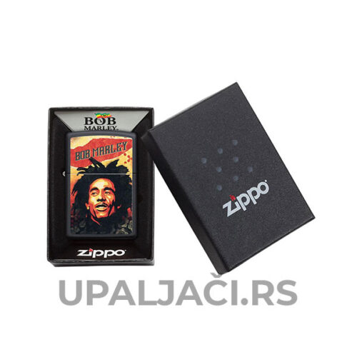 Upaljači Zippo Crni Mat-Bob Marley Poklon za Dečka