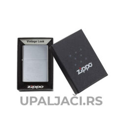 Upaljači Zippo Brushed Chrome Vintage sa Kosim Crtama