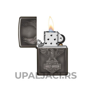 Upaljači Zippo Black Ice® Harley-Davidson®