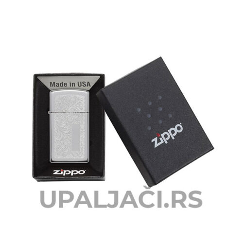 GDE KUPITI Upaljači Zippo Slim® Chrome Venetian®