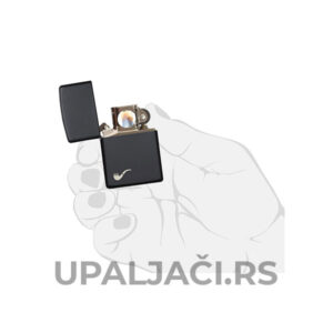 UPALJAČI ZIPPO Black Matte+Pipe Logo Cena