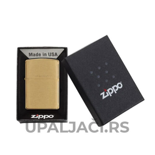 Zippo Upaljač-Classic Brushed Solid Brass