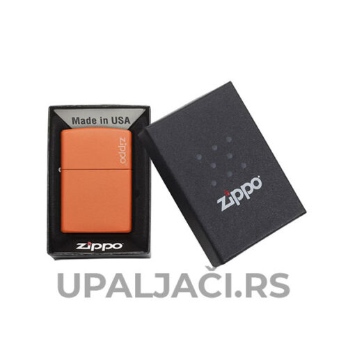 Original u Kutiji Upaljači Classic Orange Matte+Zippo Logo