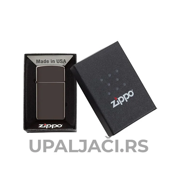 Upaljač Zippo Slim Brown za Graviranje 3 Upaljač Zippo Slim Brown za Graviranje