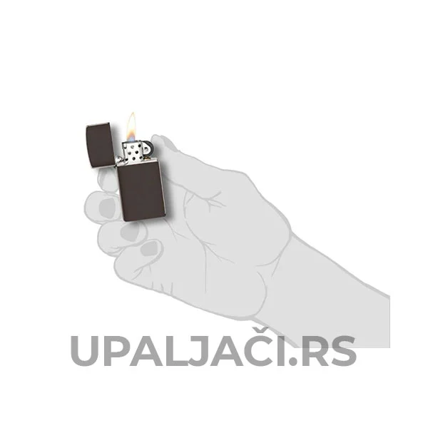 Upaljač Zippo Slim Brown za Graviranje 6 Original Upaljač Zippo Slim® Brown za Graviranje