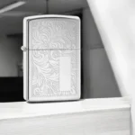Zippo Venetian Sivi Upaljač - Idealan za graviranje inicijala