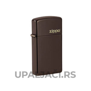 Povoljni Upaljač Zippo Slim® Brown+Zippo Logo