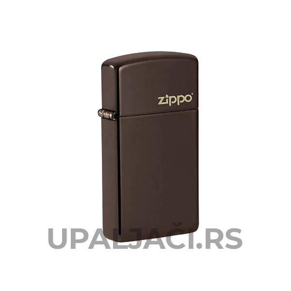 Zippo Slim Brown Zippo Logo 4 Povoljni Upaljač Zippo Slim® Brown+Zippo Logo