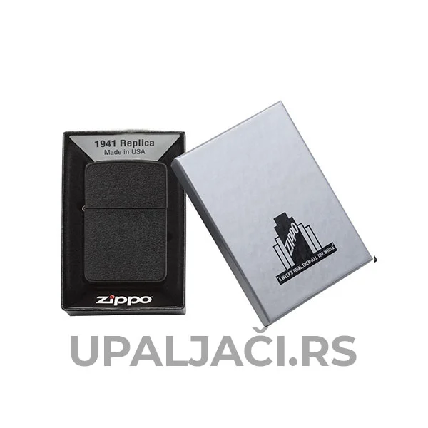 Zippo Black Crackle 1941 Replica 3 Upaljaci Zippo Black Crackle ®1941 Replica Najveci Izbor u Tobacco Shop