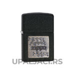 Nov Upaljač Black Crackle® Gold+Zippo Logo