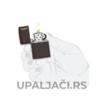 Čačak Nudi Upaljač Zippo Klasičan Braon sa Logom