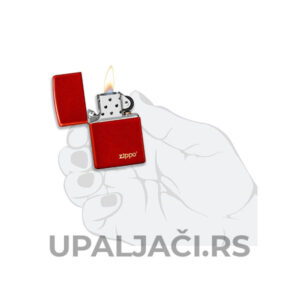 Upaljači Zippo Classic Metallic Red+Zippo Logo CENA u ČAČKU