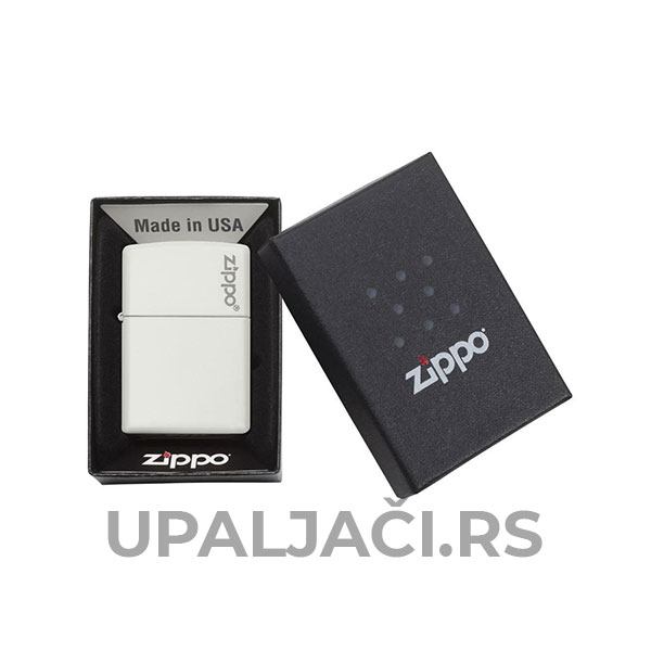 Cena Zippo Upalja;a Classic White Matte+Zippo Logo