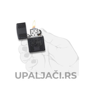 Upaljač Zippo Crni Mat-Harley Davidson® Motori