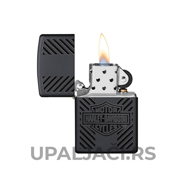 Zippo Harley Davidson Mat Crni 4 Upaljači Zippo Crni Mat-Harley-Davidson® Motori u Srbiji