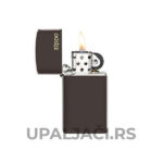 Prelepi Upaljač Zippo Slim® Brown+Zippo Logo