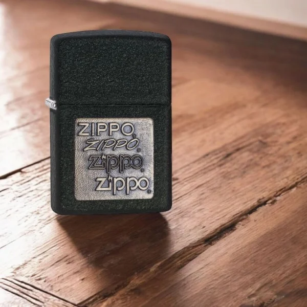 Nov Upaljač Black Crackle® Gold+Zippo Logo