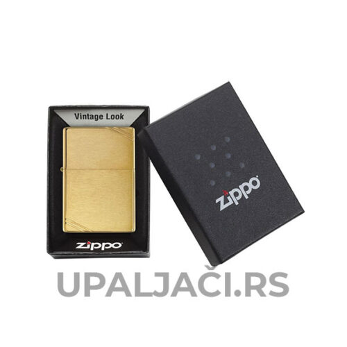 Zippo Upaljač-Brušeni Mesing Vintage sa Kosim Crtama CENA