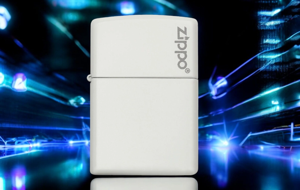 Zippo Upaljač White Matte Zippo Logo