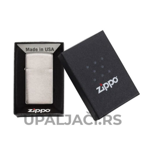 Zippo Upaljači-Slim® Brushed Chrome+Besplatna Dostava