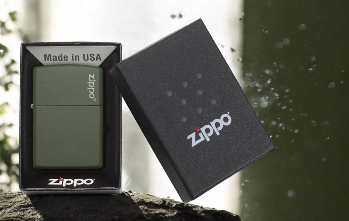 Upaljac Zippo Green Matte Zippo Logo 