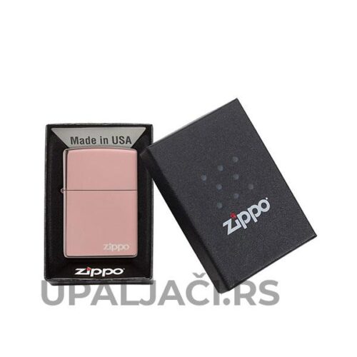 Upaljač Zippo Classic High Polish Rose Gold+Zippo Logo