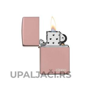 Upaljač Zippo Classic High Polish Rose Gold+Zippo Logo