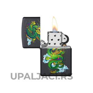 Upaljač Zippo Black Matte Dragon