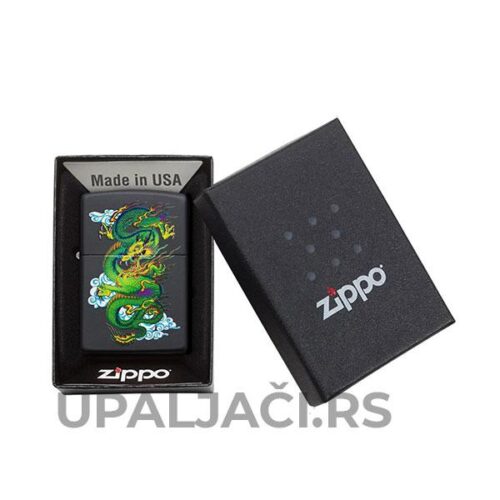 Upaljač Zippo Black Matte Dragon