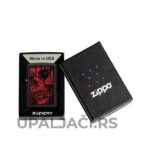 Upaljač Zippo Crvena Lobanja Dizajn