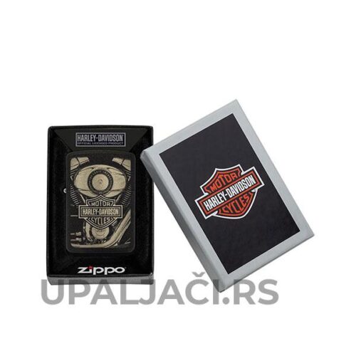 Zippo Upaljač Harley Davidson 1941 Black Crackle