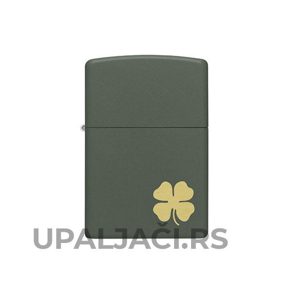Zeleni upaljač Zippo Detelina sa 4 Lista