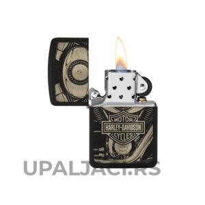 Zippo Upaljač Harley Davidson 1941 Black Crackle