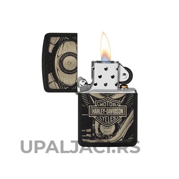 Zippo Upaljač Harley Davidson 1941 Black Crackle 4 Zippo Upaljač Harley Davidson 1941 Black Crackle