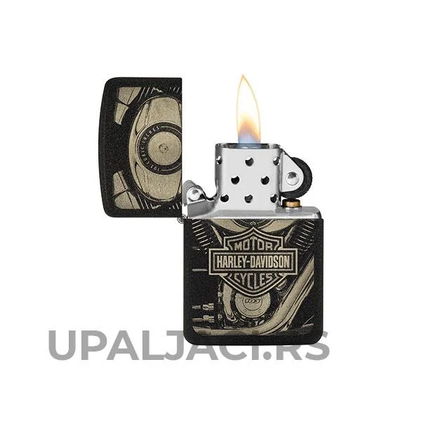 Zippo Upaljač Harley Davidson 1941 Black Crackle 4 Zippo Upaljač Harley Davidson 1941 Black Crackle