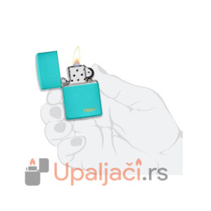 Zippo Upaljac Classic Flat Turquoise+ZIPPO LOGO