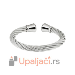 ZIPPO Narukvica Cable Wire-Nerđajući Čelik+zippo logo