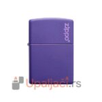 Prednja strana Zippo Upaljac Classic Purple Matte+Zippo Logo