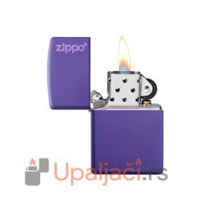 Zippo Upaljac Classic Purple Matte+Zippo Logo sa Plamenom