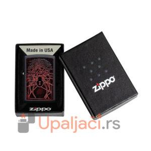 zippo upaljac spider design crveni pauk poklon kutija