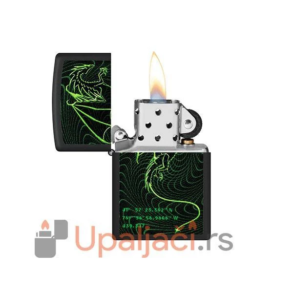 Upaljač ZIPPO Cyberpunk Dragon Design-Black Mate 3 Upaljač ZIPPO Cyberpunk Dragon Design-Black Mate