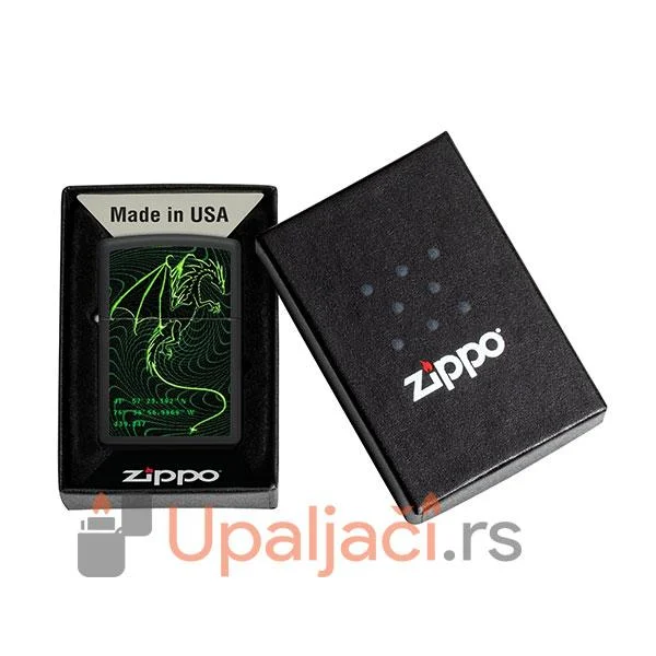 Upaljač ZIPPO Cyberpunk Dragon Design-Black Mate 5 Upaljač ZIPPO Cyberpunk Dragon Design-Black Mate poklon kutija