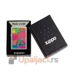 Upaljac Zippo iz kolekcije Price Fighter 2022-Retro Pattern Design na Street Chrome osnovnom upaljacu.-poklon kutija